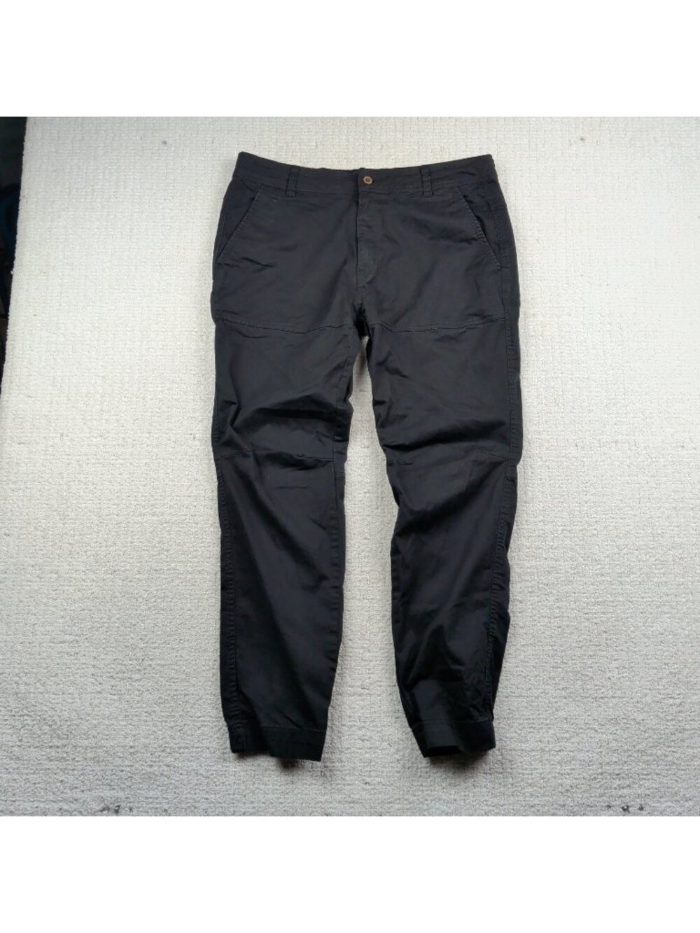Tentree 10 Tree Black Pants Chino Jogger Men’s Sz 36 Drawstring Preppy Outdoor